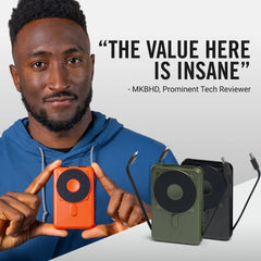 Ridge Power Bank - 10k mAh Bundle - Neon Tiger - 2-Pack