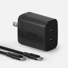 Wall Charger Set - 45W - Matte Black