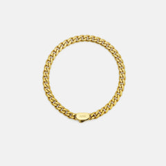 6mm Curb Bracelet - 18K Gold - Large