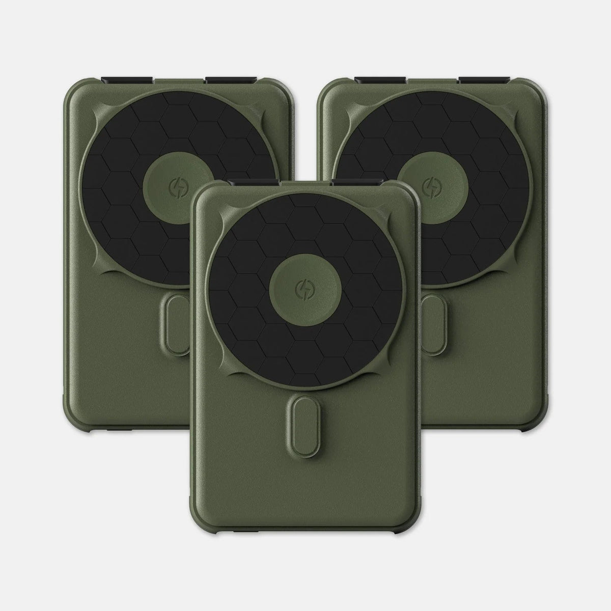 Ridge Power Bank - 10k mAh Bundle - Matte Olive - 3-Pack